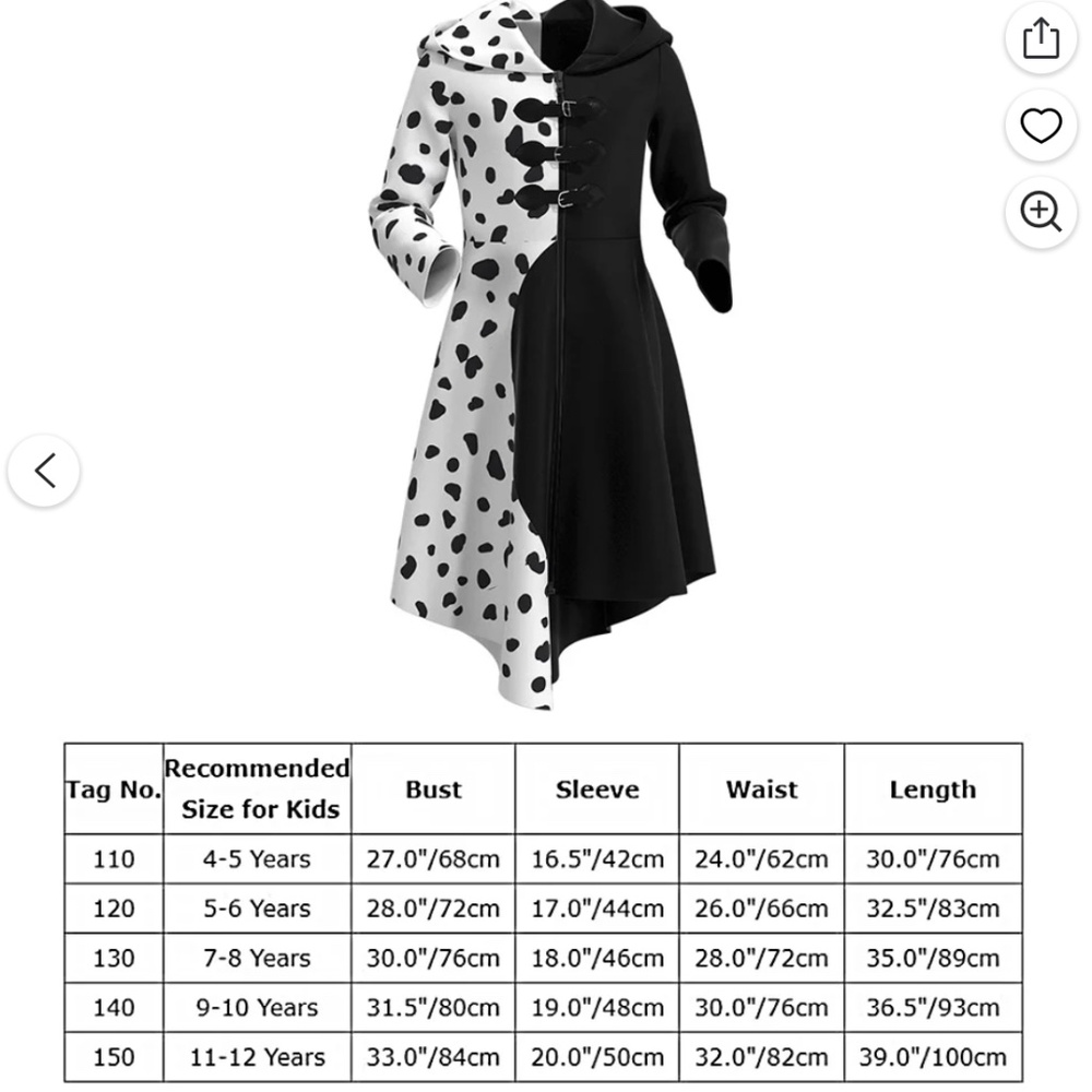 Cruella Devil Costume Set